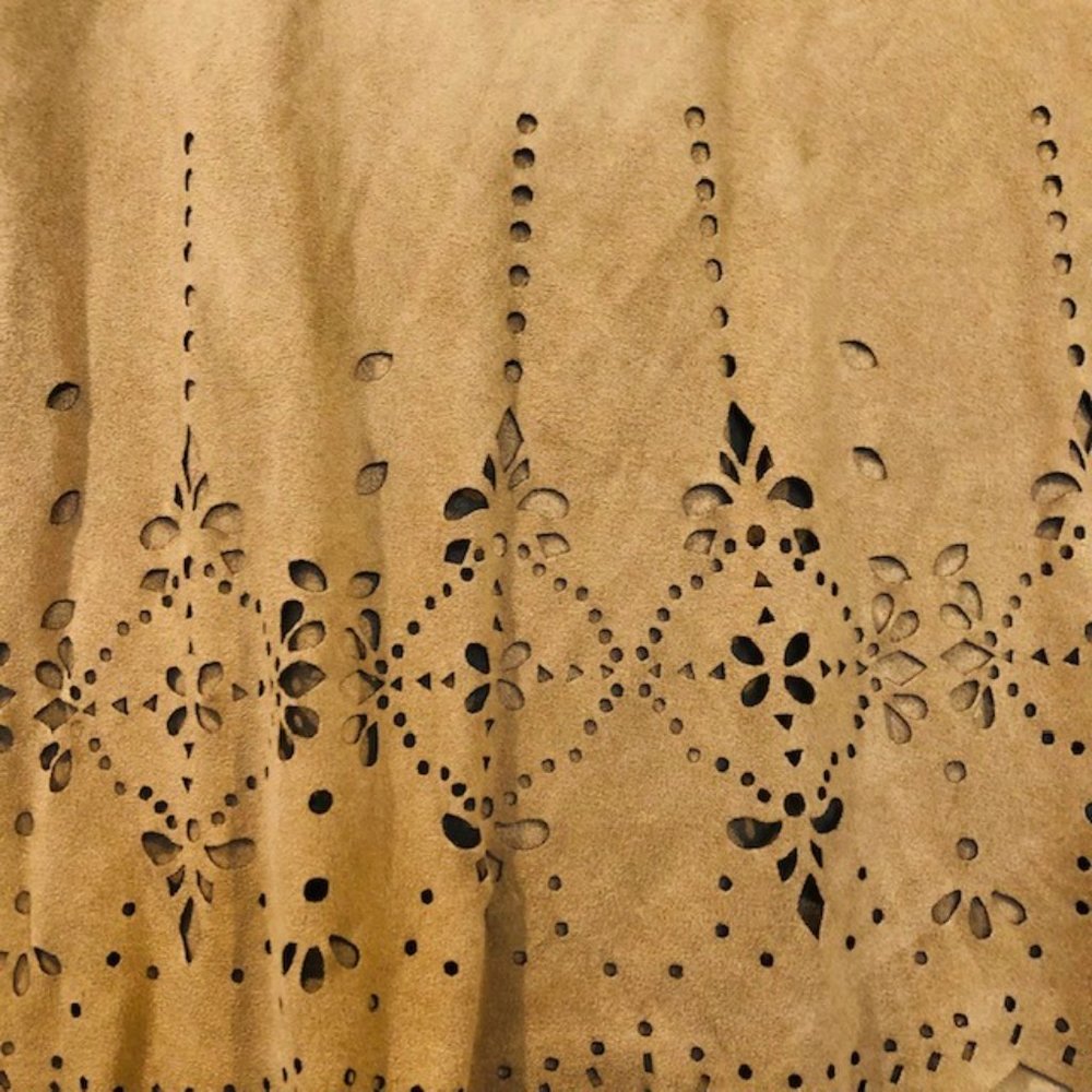 Faux Suede Ladies Cut Out Top - S - Picture 4 of 7